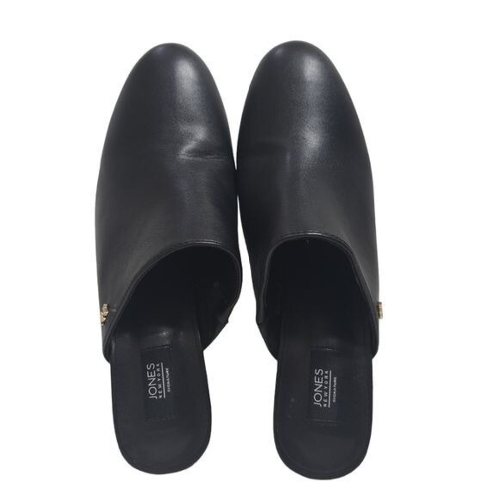 Jones New York Women's Signature JNY-‎ Hallena Black High Heel Mules Size 8.5 M - Picture 7 of 16